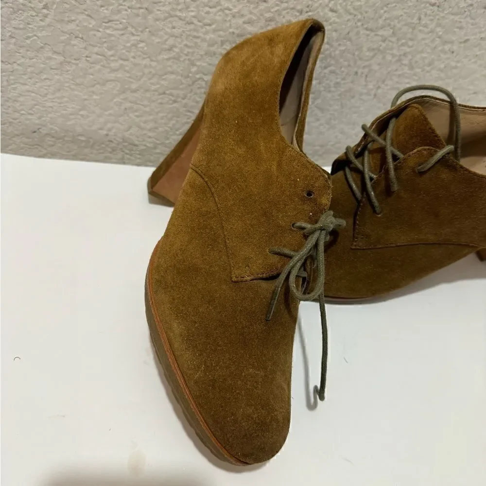 Talbots Brown Suede Oxford Pumps 11M